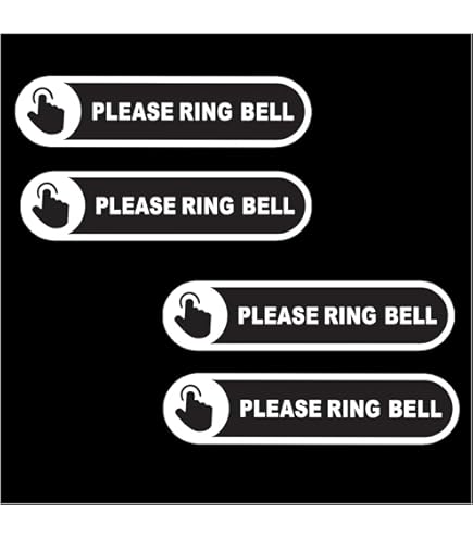 DAGUI Cartello "DELIVERIES PLEASE RING DOORBELL" – Alluminio 25x18 Cm – Antiruggine Per Esterni
