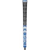 Golf Pride MCC Golf Club Grip, Blue/White, Standard &amp; Midsize | All-Weather Hybrid Grip, Moisture-Wicking Technology, Brushed Cotton Cord and Pebbled Texture