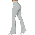 Sunzel Flare Leggings, Crossover Yoga Pants with Tummy Control, High-Waisted and Wide Leg