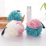 Omenluck 2Pcs Bath Shower Sponge Balls Rubbing Gloves Back Scrubber Mixed Colors view 3