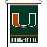 FANMATS 34798 Miami Hurricanes Standard Garden Flag 12"x18"