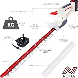 NETTA Cordless Hedge Trimmer & Tree Trimmer Ultralight 2kg 450mm Blade view 8