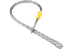 Xadnitu Cable Pulling Grip for OD 18-25 mm Wires, Stainless Steel Cable Puller Sock Mesh Lassos with Rope Loop for Heavy Duty or Flexible Cords