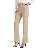 M MOTEEPI Yoga Dress Pants for Women 31''/29''/33'' High Waisted Pull on Work Pants Business Slacks