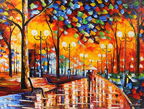 Rains Rustle is a ONE-OF-A-KIND, ORIGINAL OIL PAINTING ON CANVAS by Leonid AFREMOV …