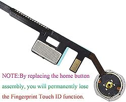 T Phael Black Home Button Replacement for iPad