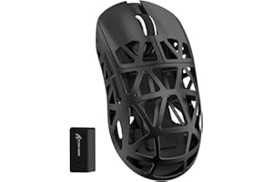 ZIYOU LANG Attack Shark R2 Wireless Gaming Mouse, Superlight Magnesium Alloy, PAW3950 42000 DPI Optical Sensor, 8000Hz Polling Rate, 2.4G/BT/Wired Programmable Mice for Win Mac Gamer (Black)