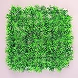 SLSON Aquarium Artificial Grass Lawn Ornament Landscape Plastic Green Plants for Saltwater and Freshwater Fish Tank Decorations with 8 Pcs Suction Cups,9 inch Square