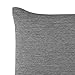 Deconovo Soft Cushion Covers Pillow Covers Faux Linen Pillow Covers with Invisible Zipper for Sofa 18x18 Inch Grey 4 Pcs Case Only No Insert