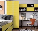 Hode Yellow Glitter Vinyl Wrap 60cmx5m Self Adhesive Wallpaper Glossy view 4