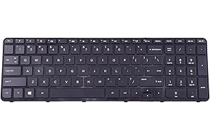 SUNMALL Mate Laptop Keyboard with Frame Compatible with HP Pavilio 15-f 15-g 15-r 15-e 15-f387wm 15-d035dx 15-f233wm 15-f272wm 15-f010wm 15-n290nr 15-e 15-f222wm 15-f271wm US Layout