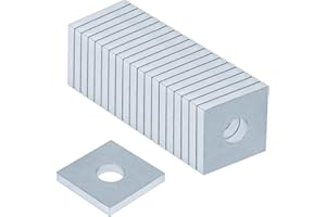 OTTFF 20 Pack 1-5/8" Square Washer Plate Fit 1/2" Bolt for Strut Channel, 7/32" Thick