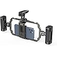 SmallRig Universal Phone Video Rig Kit for iPhone 16 15 14 13 12 Pro Max, Aluminum Handheld Phone Cage with Handles, Video Stabilizer Rig for Vlog Videography Live Streaming