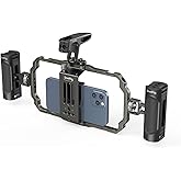 SmallRig Universal Phone Video Rig Kit for iPhone 17 16 15 14 13 12 Pro Max, Aluminum Handheld Phone Cage with Handles, Video