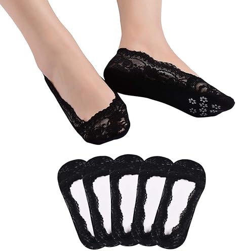 Deepton Füßlinge Damen 6 Paar - Unsichtbare Ballerina Socken Mit Silikonpad