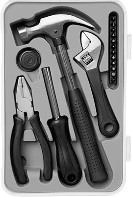 Kit Básico de Ferramentas, 17 Peças Branco/Cinzento/Preto 7 Casa