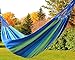 IFLYING Colorful Multifunctional Hammock Cotton Fabric Travel Camping Hammock 2 Person 450lbs for Bedroom Indoor Hammock Chair Bed Outdoor
