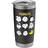 Many Faces Classic Character Grid Stainless Steel Insulated Tumbler
