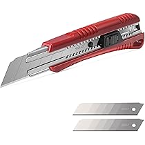 HAUTMEC 25mm Utility Knife, Heavy Duty Auto-Lock