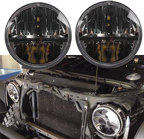 Harley Daymaker Style 36w 7 Inch Round Led Headlight for Jeep Wrangler Cj Jk Tj Motorcycle Offroad Vehicles (2pcs)