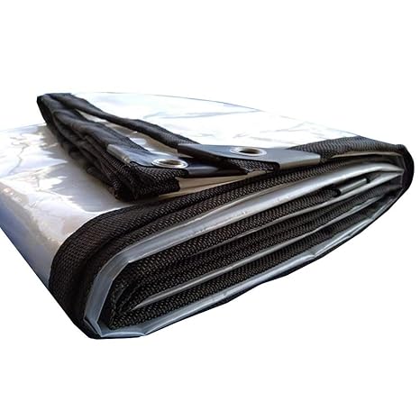 Lsxiao Glass Clear Tarpaulin Waterproof Heavy Duty Balcony Rain