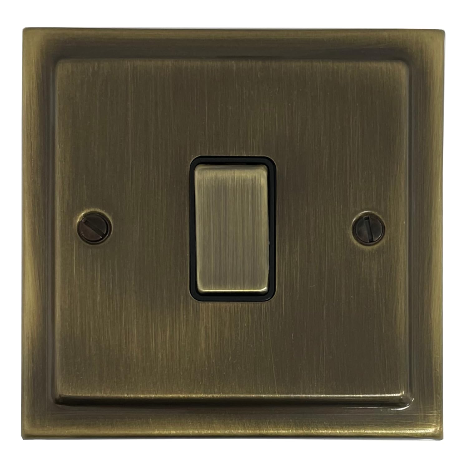 G&H Brassware TAB301 Victorian Antique Brass Light Switch 2-Way 10A One Gang