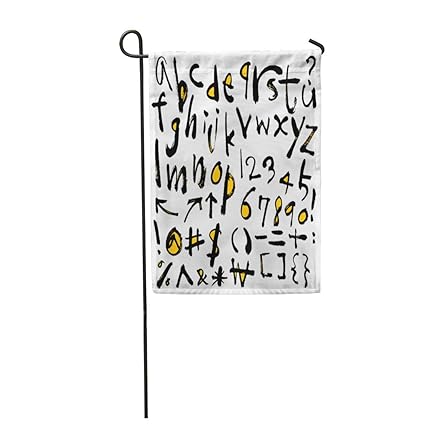 Amazon Com Semtomn Garden Flag Arrow Alphabet Book Brush Catalog