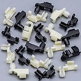 Rexka 10 Sets Door Handle Lock Rod Hood Latch Locking Push Clip Kit 5/32 Rod for GM Ford Chrysler Dodge Jeep Buick Cadillac Chevrolet Oldsmobile Pontiac Pickups Suvs