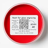 uVeans Laser Marking Paint for Glass Etching - 185 grams Permanent Engraving Spray Paint for any type of Glass(only) - Compatible only with Diode Lasers