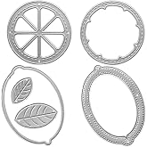 Metal Spring Summer Nesting Die Cuts Lemon and Orange Embossing Stencil Cutting Dies for Card Making Shaking Card Scrapbooking Paper Craft Album Stamps DIY D&eacute;cor