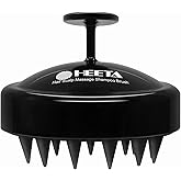 HEETA Scalp Massager for Hair Growth, Head Massager Scalp Scrubber Hair Shampoo Brush Exfoliator with Soft Silicone Bristles 