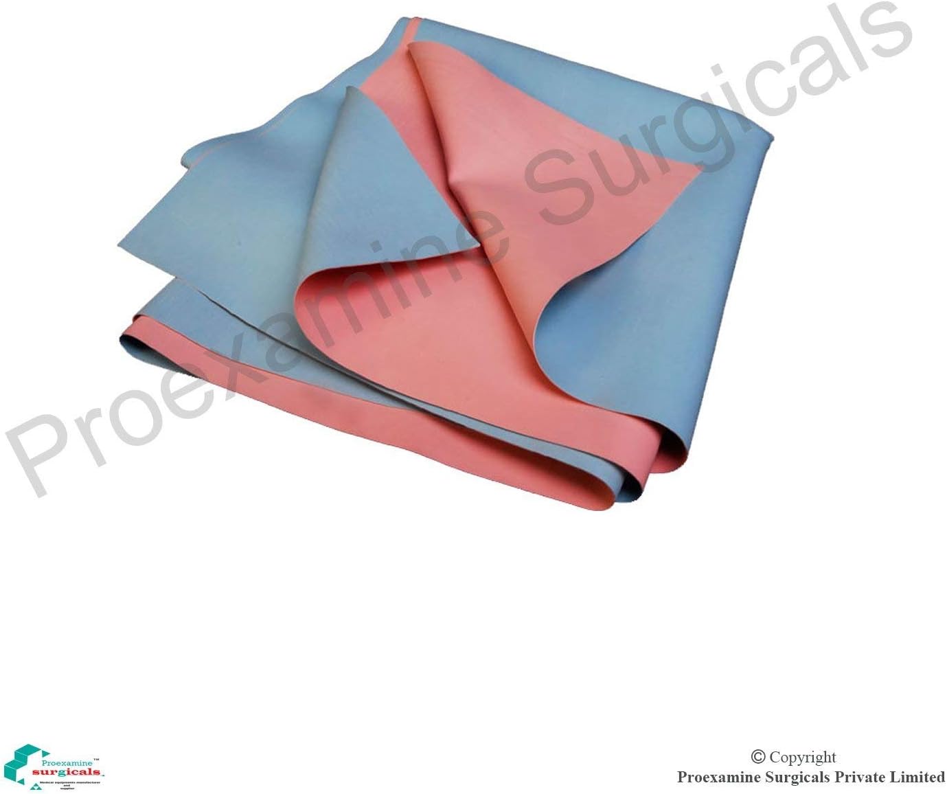 Proexamine Surgicals Waterproof Bed Protector Mackintosh Rubber Sheet (70 X 50 cm)
