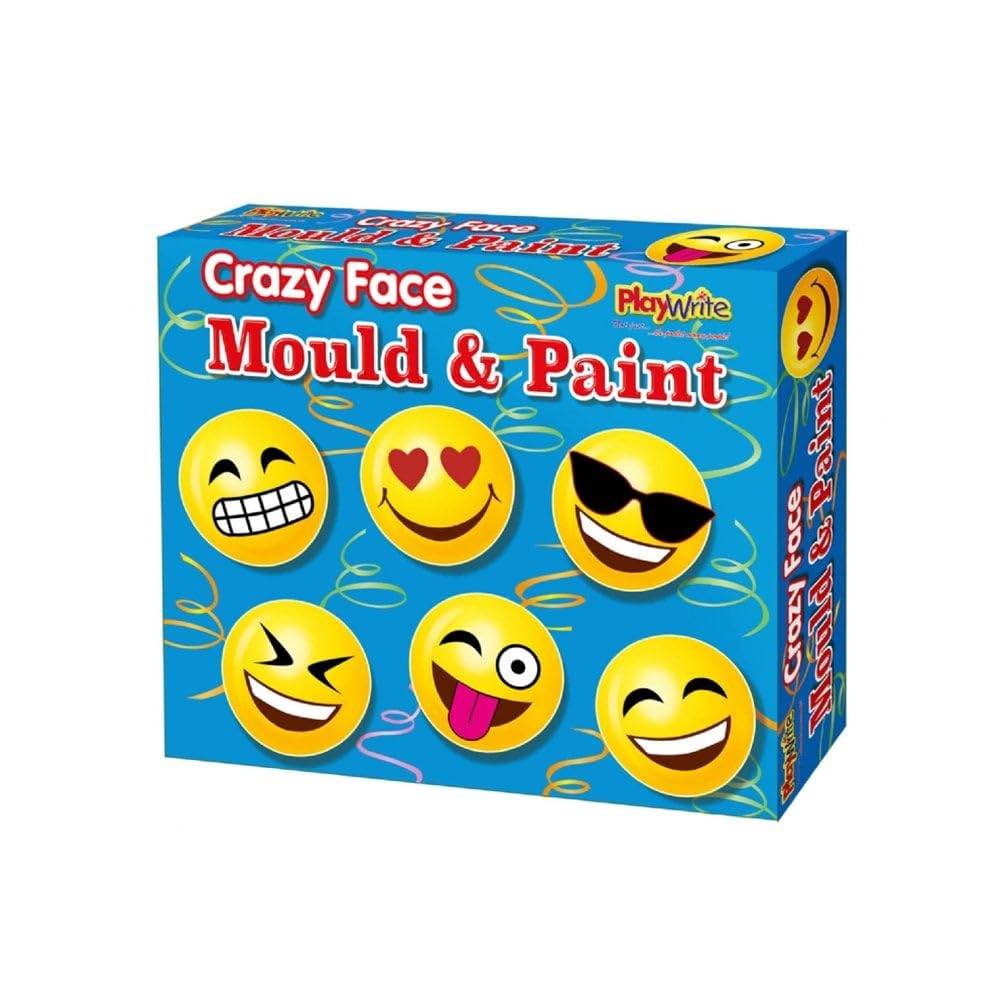 Carousel Toys Make Your Own Crazy Emoji Faces Mould And Paint Fridge Magnet Craft Activity Set For Children