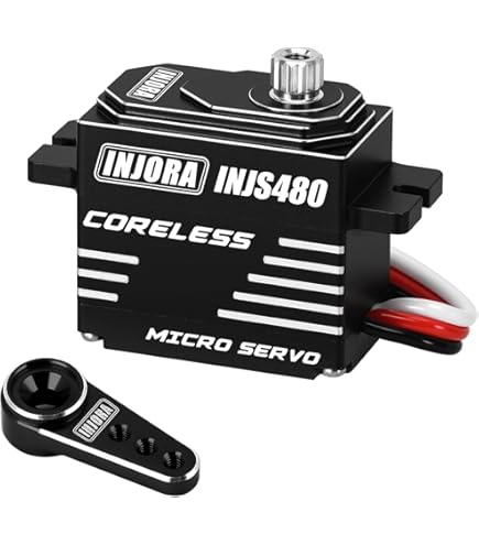 MEUS RACING Brass Servo Mount + 25T Servo Arm | Adjustable Upgrade For Axial SCX24 RC Crawler Cars