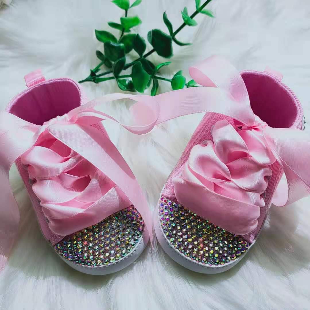 Custom Blinged Out Baby Sneaker Bedazzled