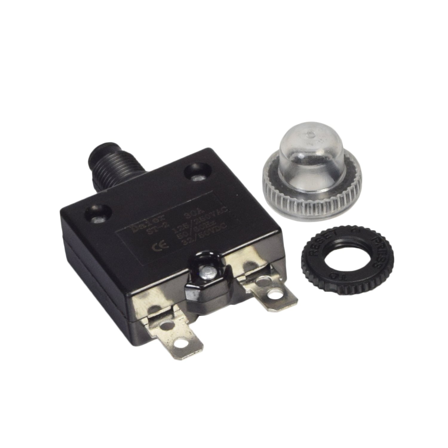 Zephyr 5 Amp DC Circuit Breaker PushButton Reset with Quick Connect