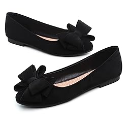 Hee grand Bowknot Flats for Women Classic Round Toe