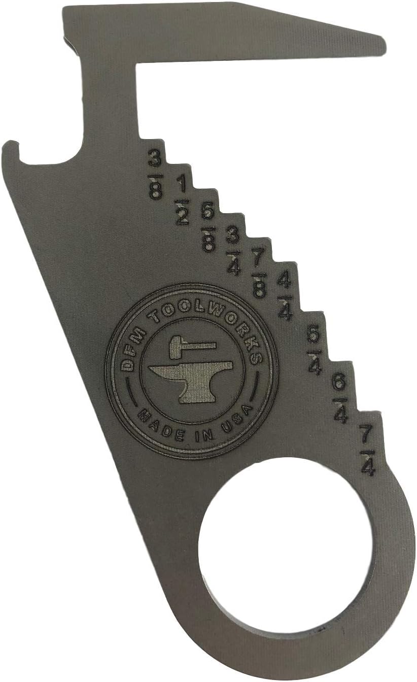 DFM Lumber Gauge and Bottle Opener made from Stainless Steel