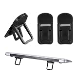 ValueBargain Laptop Feet Riser, 2 Pcs Portable Computer Keyboard Stand, Mini Computer Keyboards Stand for Desk, Self-Adhesive Keyboard Feet for Most Keyboards (Black, ABS, 22.5g)