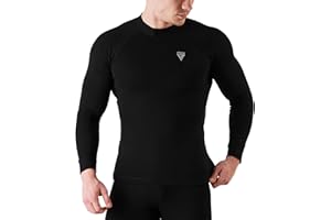 RDX Rash Guard BJJ, Compression Base Layer Top Quick Cool Dry Wetsuit Swimming Vest Men, Surfing MMA Running Cycling Training