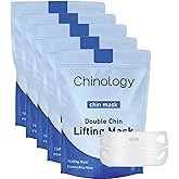 Chinology Double Chin Lifting Mask, Lift Double Chin tape for Women, Jawline Firming Mask for Face and Neck strap for Tightening and Firm (5 PCS)