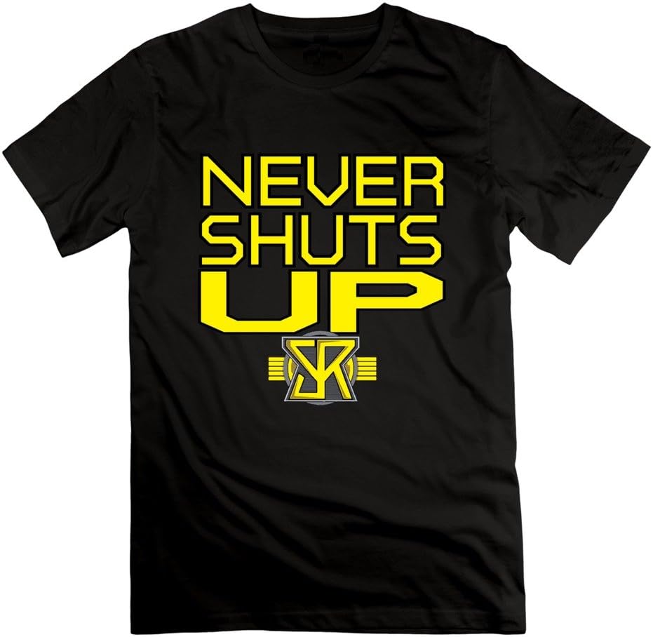 CALLMEJK Men's How to Draw Seth Rollins Logo T-Shirts Black