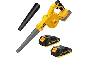 XGOLD DEVONIC Leaf Blower Cordless - 120MPH/95CFM Lightweight Electric Blower with 2 Batteries & Charger - 20V Battery Powered Small Handheld Blower for Lawn Care Green