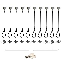 LORADAR 10Pack Laptop Security Cable Lock Anti