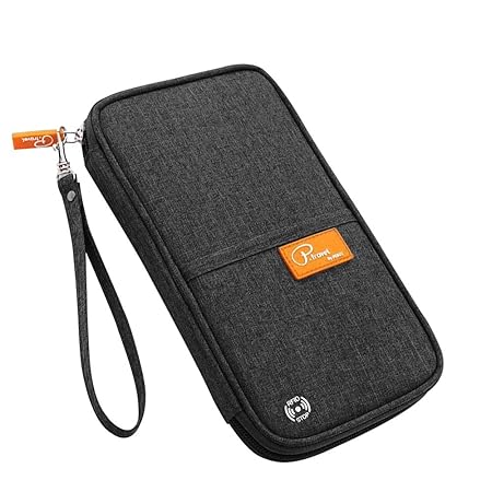 Reisepass Tasche, laxikoo Reisepasshülle mit RFID Blockier Familien Reisebrieftasche Wasserabweisende Ausweistasche Reiseorga