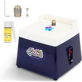 Godora Stained Glass Grinder Kit, 5/8" &amp; 1" Grinder Bits, Cutting Oil | Stained Glass Grinding, Water-Wicking Feed, Dual Grinder Bits, Glass Cutting Oil, Easy Maintenance