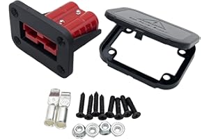 JooFn 50A Plug Mounting Panel for Anderson SB50 Series Connectors Flush Mount Recessed Plate (Red-1pc)