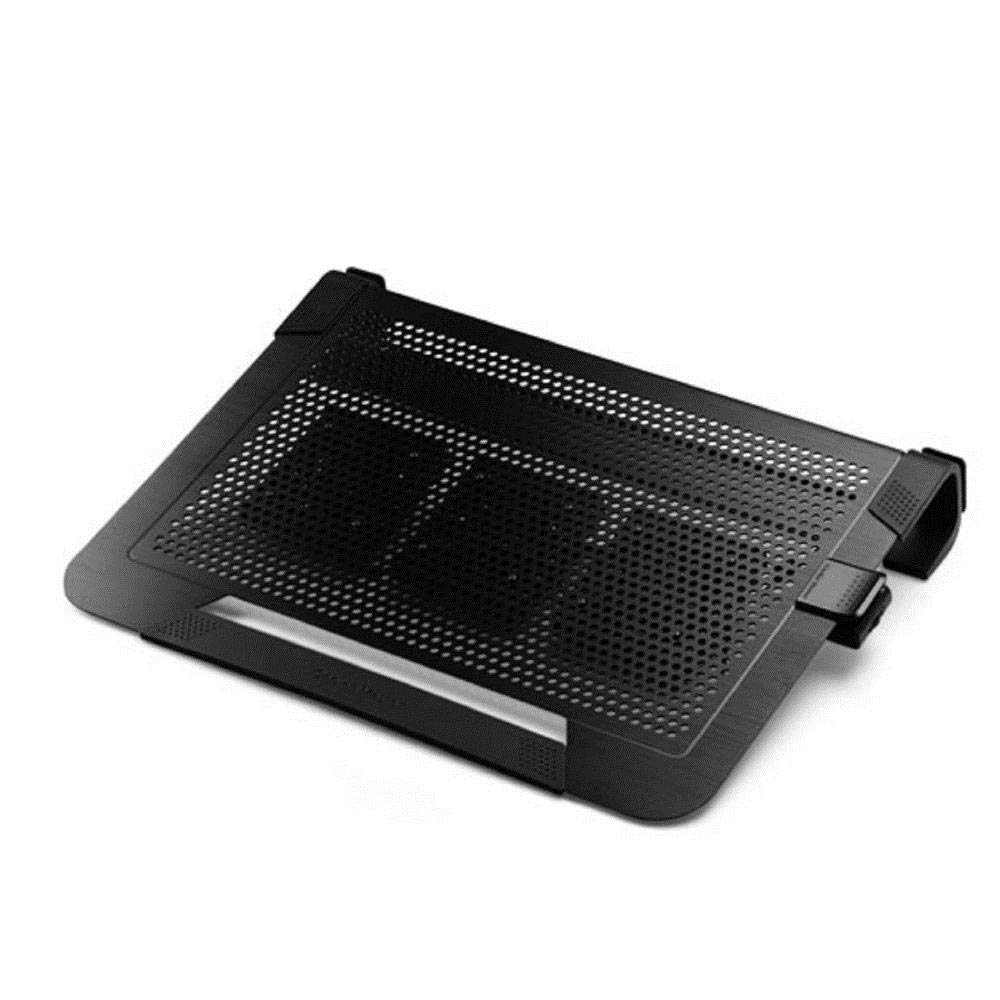 Cooler Master NotePal U3 PLUS Laptop Cooler - 3 Moveable 80 mm Fans, Carry Case Protector, Ergonomic Aluminium Frame - Black