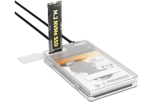MAIWO 2.5 Inch SATA SSD HDD Enclosure, NVMe to USB C Adapter, 10Gbps Tool Free Hard Drive Reader for M.2 PCIe NVMe M Key SSD 