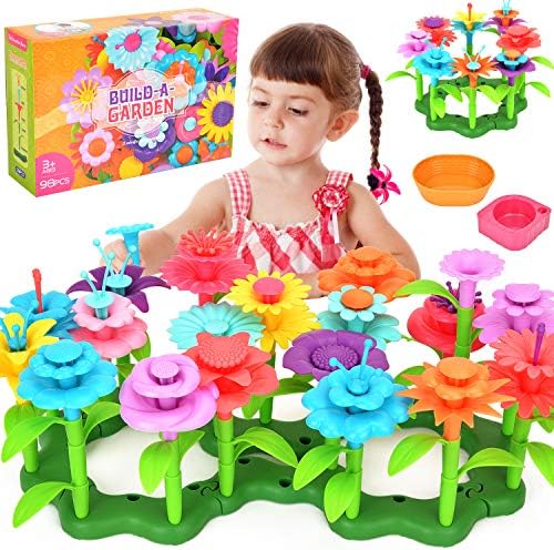 Amazon.com: Flower Building Toy Garden 